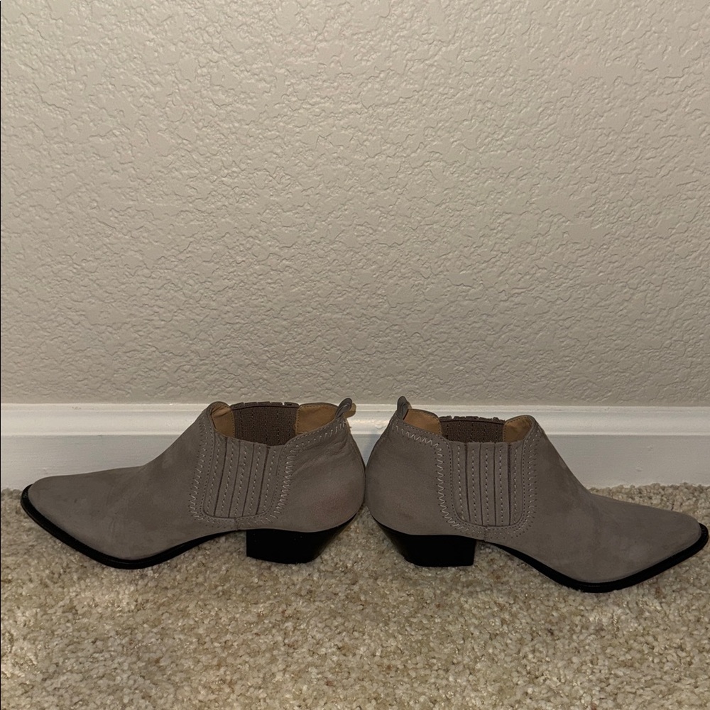 Schutz Jaqueline Bootie - 6 / Mouse Grey / Nubuck - Picture 6 of 6
